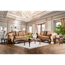 Load image into Gallery viewer, NICANOR Tan/Gold Love Seat
