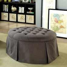 Load image into Gallery viewer, Claes Round Ottoman Gray