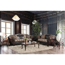 Load image into Gallery viewer, Quirino Light Brown/Dark Brown Love Seat