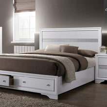 Load image into Gallery viewer, CHRISSY E.King, Full, &amp; Queen Bed White, Grey, &amp; Black