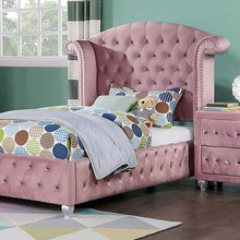 Load image into Gallery viewer, Zohar Queen &amp; Twin Bed Black, Grey, &amp; Pink