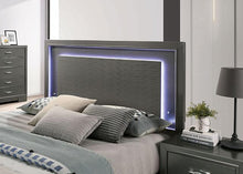 Load image into Gallery viewer, ALISON Cal.King, E.King, Full, Queen Bed, Dark Walnut