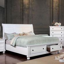 Load image into Gallery viewer, Castor Bed Black, Chrome, &amp; White