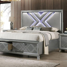 Load image into Gallery viewer, Emmeline Queen Bedroom Set Silver &amp; White
