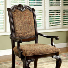 Load image into Gallery viewer, BELLAGIO Brown Cherry/Pattern Fabric Arm Chair (2/CTN)