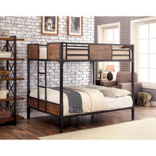 Load image into Gallery viewer, CLAPTON Black Full/Full Bunk Bed