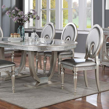 Load image into Gallery viewer, CATHALINA Oval Dining Table, Silver image