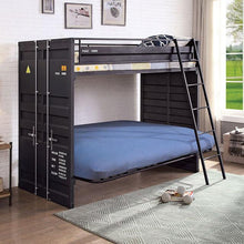 Load image into Gallery viewer, LAFRAY Twin Bunk Bed w/ Futon Base