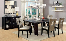 Load image into Gallery viewer, Luminar Black Glass-Insert Dining Table