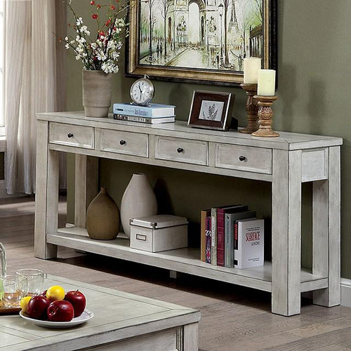 Meadow Antique White Sofa Table image