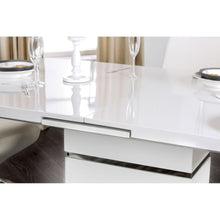 Load image into Gallery viewer, Midvale White/Chrome Dining Table