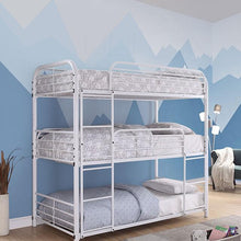Load image into Gallery viewer, Opal Ii White Twin Triple Decker Bed