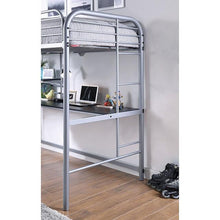 Load image into Gallery viewer, Opal Iii Black &amp; Silver Twin Loft Bed