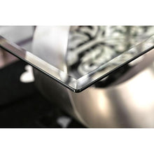 Load image into Gallery viewer, ORLA Silver/Black Dining Table