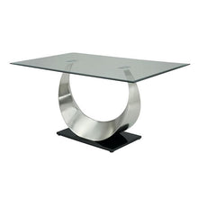 Load image into Gallery viewer, ORLA Silver/Black Dining Table