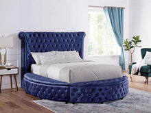Load image into Gallery viewer, SANSOM E.King &amp; Queen Bed, Black, Blue, &amp; Grey
