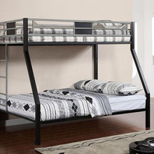 Load image into Gallery viewer, Clifton Silver/Gun Metal Twin/Full Bunk Bed image