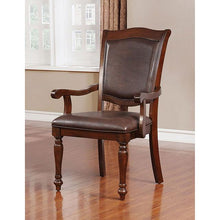 Load image into Gallery viewer, Sylvana Brown Cherry/Espresso Arm Chair (2/CTN)