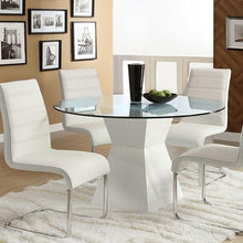 Load image into Gallery viewer, Mauna White Round Dining Table image