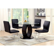 Load image into Gallery viewer, LODIA I Black/Silver Side Chair
