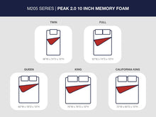 Load image into Gallery viewer, Peak 2.0 10 Memory Foam Mattress