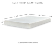 Load image into Gallery viewer, Chime 8 Inch Memory Foam Mattress in a Box
