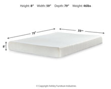 Load image into Gallery viewer, Chime 8 Inch Memory Foam Mattress in a Box