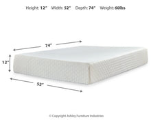 Load image into Gallery viewer, Chime 12 Inch Memory Foam Mattress in a Box
