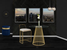 Load image into Gallery viewer, Gio Cream Velvet Stool