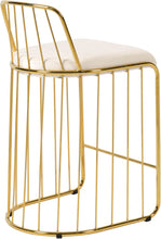 Load image into Gallery viewer, Gio Cream Velvet Stool