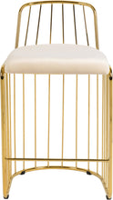 Load image into Gallery viewer, Gio Cream Velvet Stool