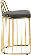 Load image into Gallery viewer, Gio Grey Velvet Stool