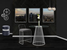 Load image into Gallery viewer, Gio Grey Velvet Stool