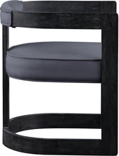 Load image into Gallery viewer, Regency Grey Velvet Dining Chair