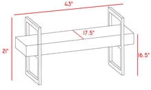 Load image into Gallery viewer, Olivia Green Velvet Bench