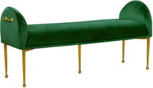 Load image into Gallery viewer, Owen Green Velvet Bench
