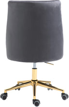 Load image into Gallery viewer, Karina Grey Velvet Office Chair