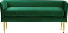 Load image into Gallery viewer, Audrey Green Velvet Bench