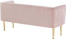 Load image into Gallery viewer, Audrey Pink Velvet Bench