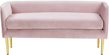 Load image into Gallery viewer, Audrey Pink Velvet Bench