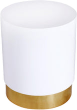 Load image into Gallery viewer, Deco White/Gold End Table