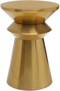 Jai Brushed Gold End Table