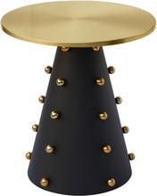 Load image into Gallery viewer, Raven Black / Gold End Table