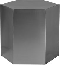 Load image into Gallery viewer, Hexagon Brushed Chrome End Table