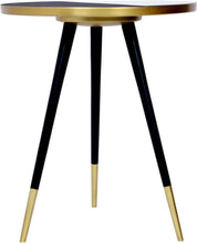 Load image into Gallery viewer, Reflection Gold / Black End Table