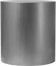 Load image into Gallery viewer, Cylinder Brushed Chrome End Table