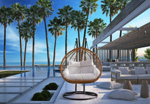 Load image into Gallery viewer, Tarzan Natural Color Outdoor Patio Double Swing Chair