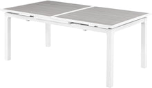 Load image into Gallery viewer, Nizuc Grey manufactured wood Outdoor Patio Extendable Aluminum Dining Table