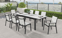 Load image into Gallery viewer, Nizuc White manufactured wood Outdoor Patio Aluminum Dining Table