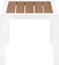 Load image into Gallery viewer, Nizuc Brown manufactured wood Outdoor Patio Aluminum End Table